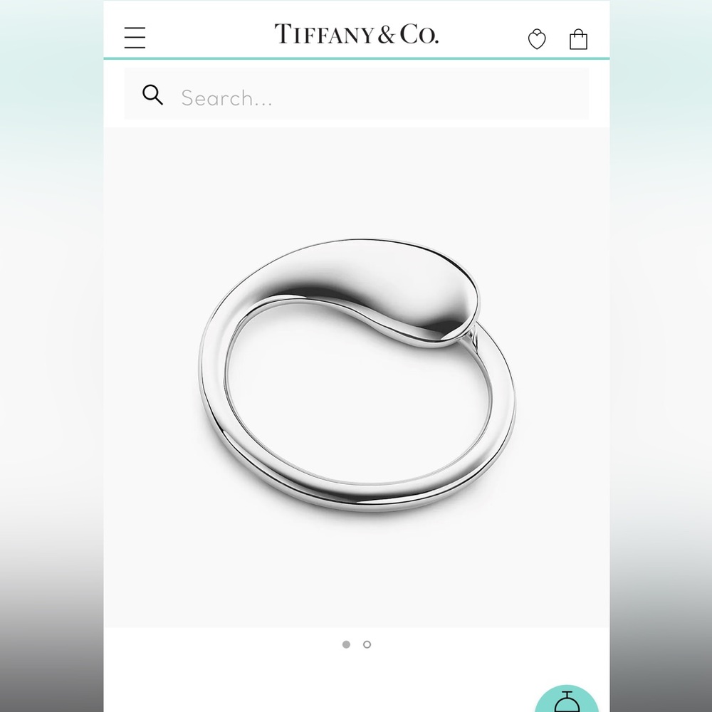 Tiffany & Co. Sterling Silver keyring! Never used!